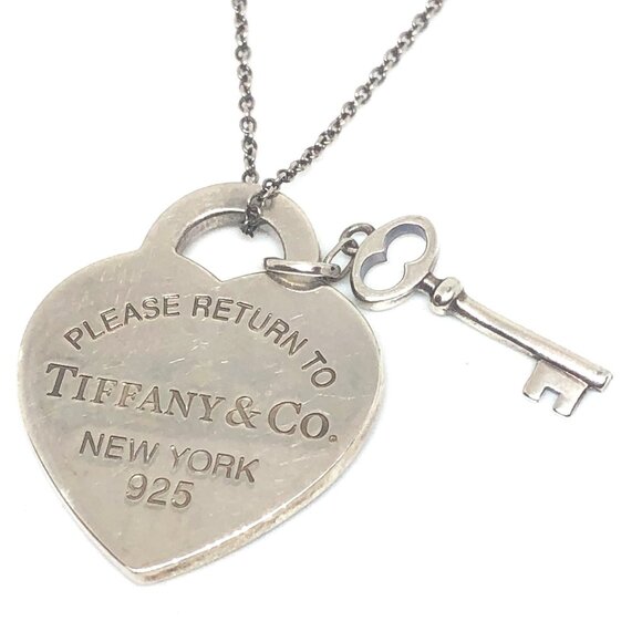 Tiffany & Co. Jewelry - Tiffany & Co. RTT Return Heart Key Necklace Sterling Silver